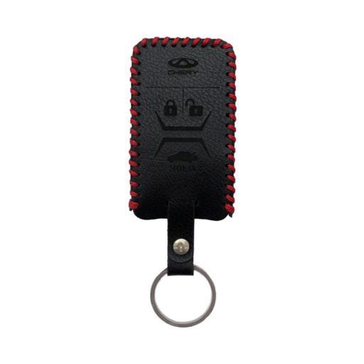 جاسوئیچی چرمی چری آریزو و تیگو (ریموت جدید) لاکچری چرم ایران رنگ مشکی